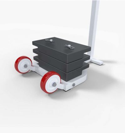 Poteau de badminton mobile pour compétition internationale