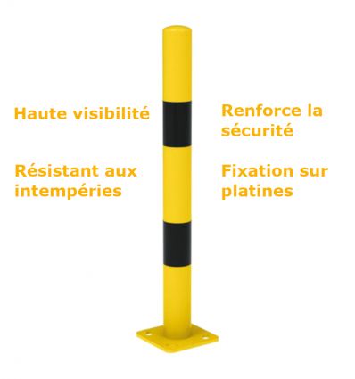 Poteau de protection en acier