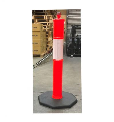 Poteau de balisage lesté