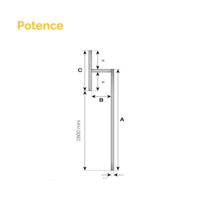 Poteau déporté (potence)
