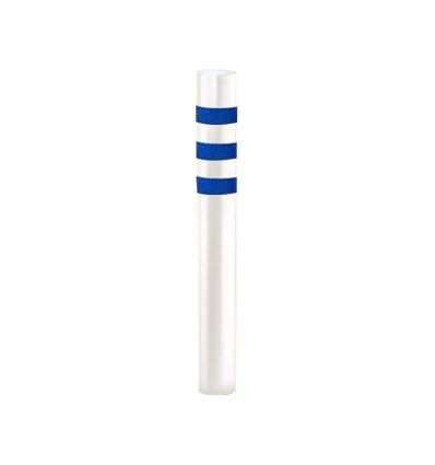Potelet de protection galva à bandes bleues