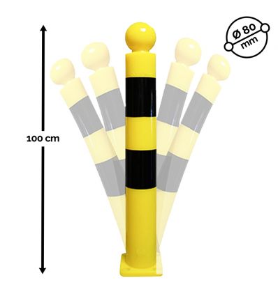 Potelet flexible de protection industrielle en polyuréthane