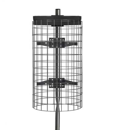 Poubelle de Plage sur Poteau 110L - Acier ou Bois