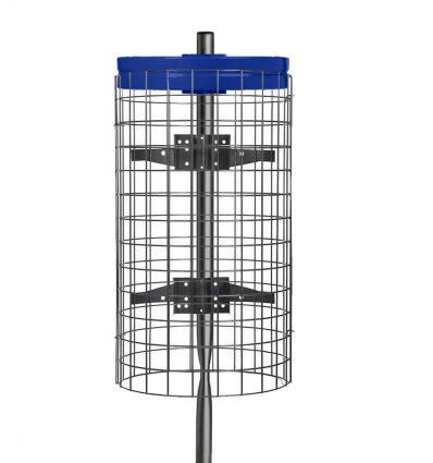 Poubelle de Plage sur Poteau 110L - Acier ou Bois