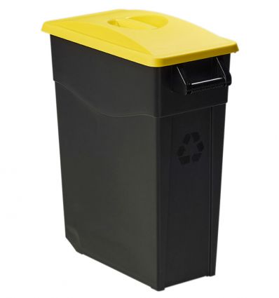Poubelle de tri à roulettes pour bureau