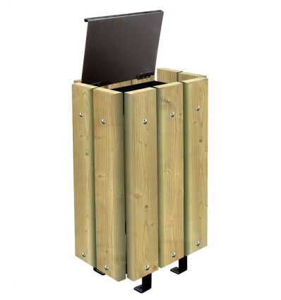 Poubelle en bois 30 litres