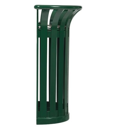 Poubelle Murale Demi-Tulipe en Acier