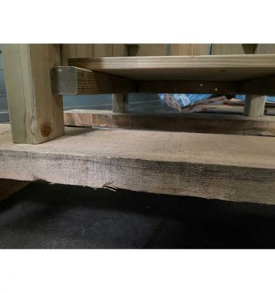 Poubelle extérieure en bois 80 litres