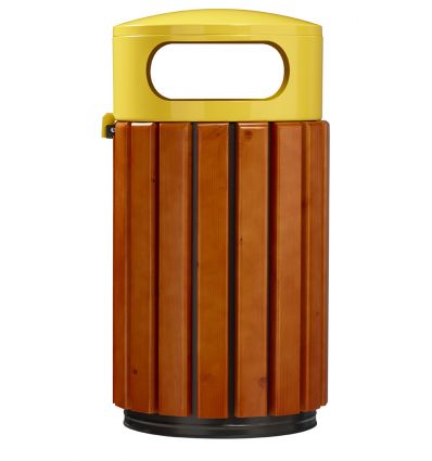 Poubelle Extérieure en Bois et en Acier