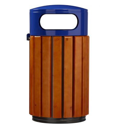 Poubelle Extérieure en Bois et en Acier