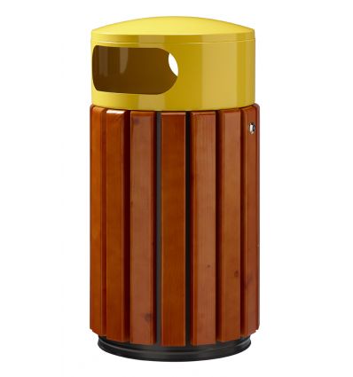 Poubelle Extérieure en Bois et en Acier