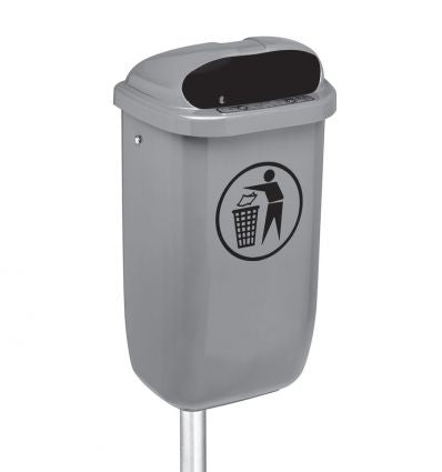 Poubelle murale extérieure en plastique