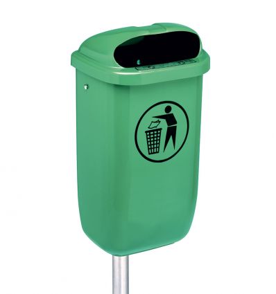 Poubelle murale extérieure en plastique