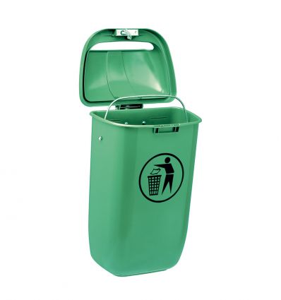 Poubelle murale extérieure en plastique