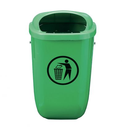 Poubelle murale extérieure en plastique