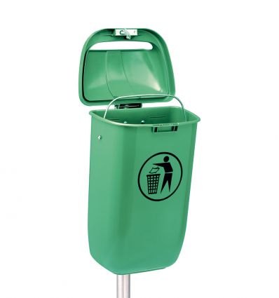 Poubelle murale extérieure en plastique