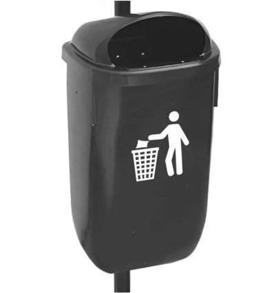 Poubelle murale extérieure en plastique