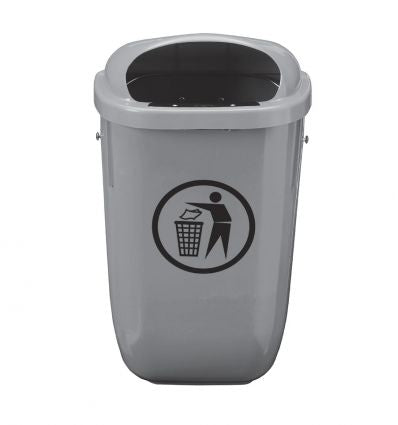 Poubelle murale extérieure en plastique