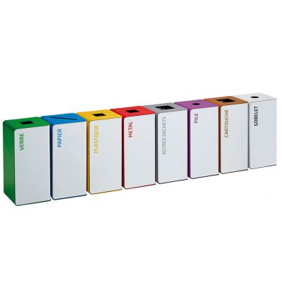 Poubelle intérieure de tri sélectif Cubatri