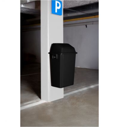 Poubelle murale intérieure en plastique