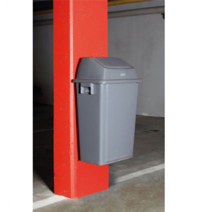 Poubelle murale intérieure en plastique