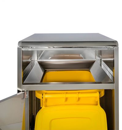 Poubelle snack inox