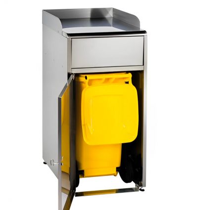 Poubelle snack inox
