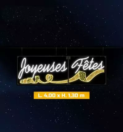 Traversée de rue de Noël - Joyeuses Fêtes