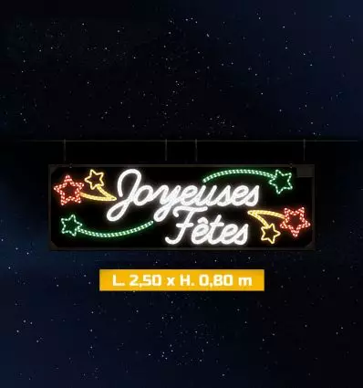 Traversée de rue de Noël - Joyeuses Fêtes