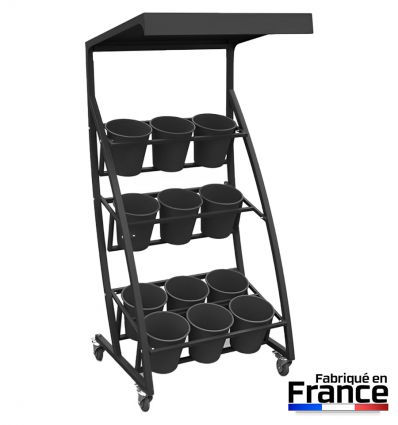 Présentoir Extérieur pour Fleuriste à Seaux