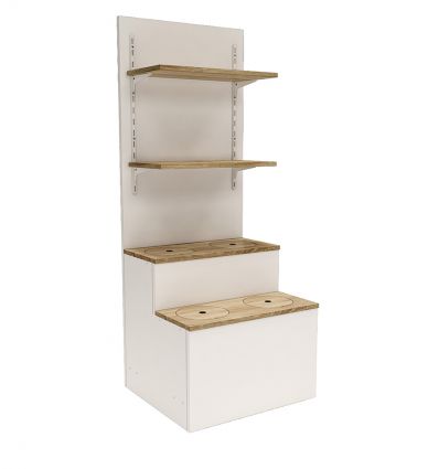 Présentoir Fleuriste Professionnel à Gradins avec Étagères