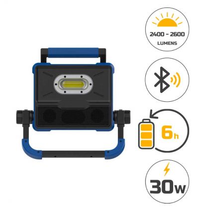 Projecteur de chantier rechargeable LED