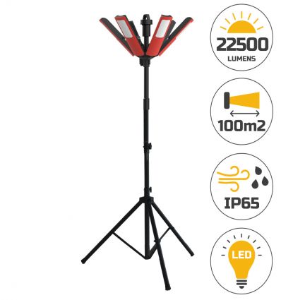Projecteur de chantier sur pied LED 22500 lumens