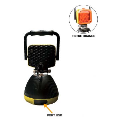 Projecteur LED rechargeable magnétique