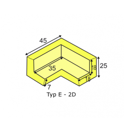 Protection d'angle E pour profilés