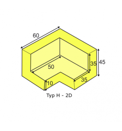 Protection d'angle H pour profilés