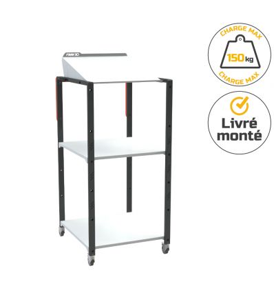 Pupitre d'atelier mobile modulable 150 kg