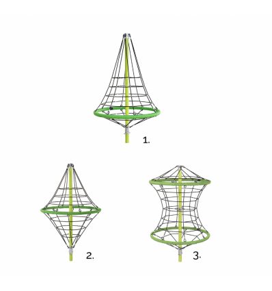 Pyramide jeux à grimper 3 à 14 ans