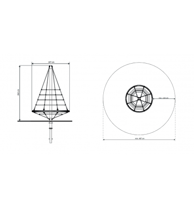 Pyramide jeux à grimper 3 à 14 ans
