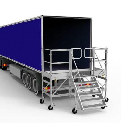 Quai de déchargement camion arrière