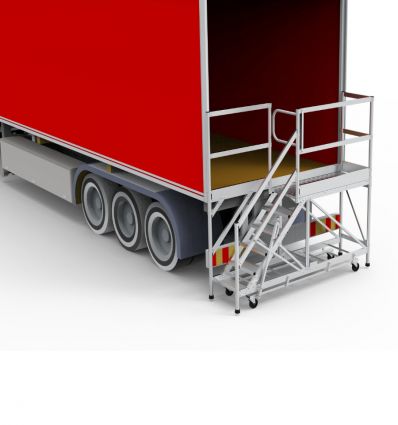 Quai de déchargement camion arrière