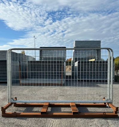 Rack a cloture de chantier verticale