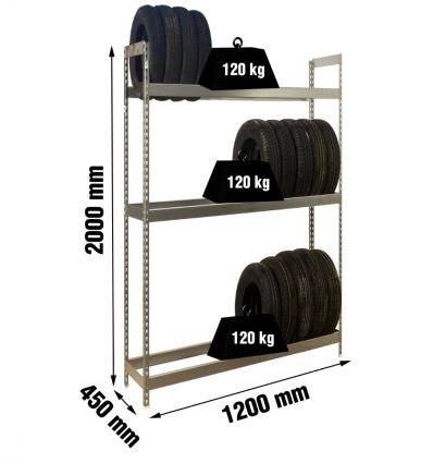 Rack à pneu charge légère
