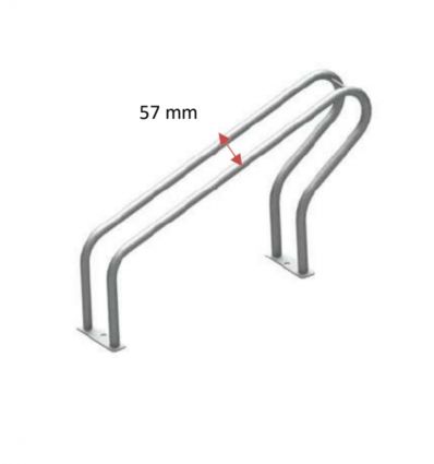 Rack à vélo 8 et 10 places éco double face en acier