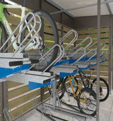 Rack à vélo double étage 12 places