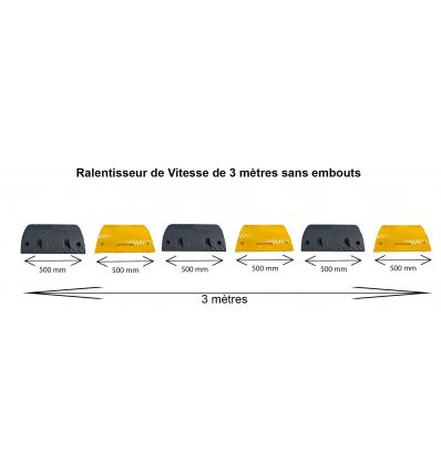 Ralentisseur routier 30 mm voie privée (fixations incluses)