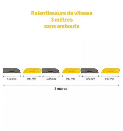 Ralentisseur routier 50 mm voie privée (fixations incluses)