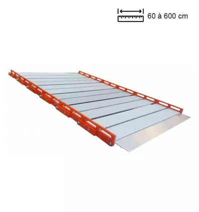 Rampe d'accès Enroulable Premium en Aluminium