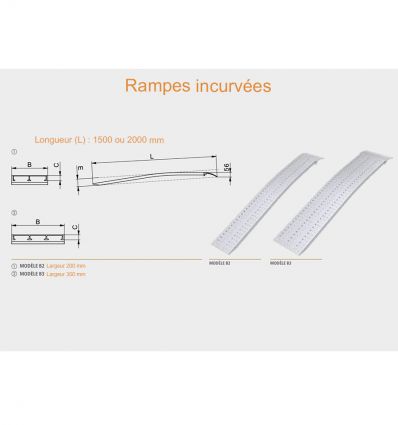 Rampe de chargement 450 à 1000 kg