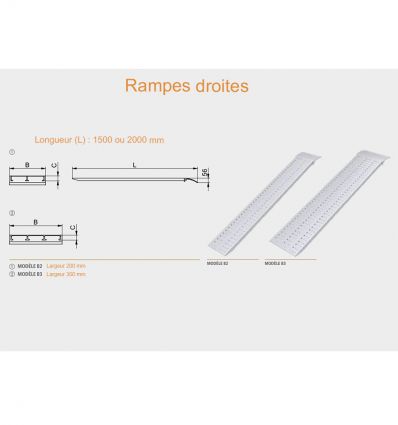 Rampe de chargement 450 à 1000 kg